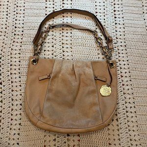 Vince Camuto Cristina Tan Leather Hobo Bag